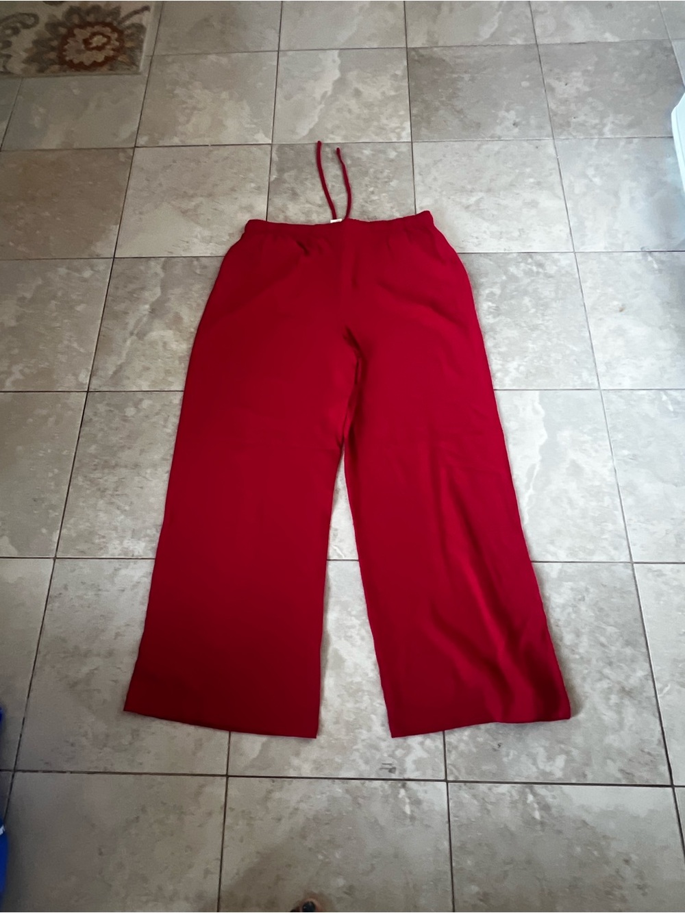 🎈HP🌺 Red Wide Leg Pants Size XL - Picture 4 of 5